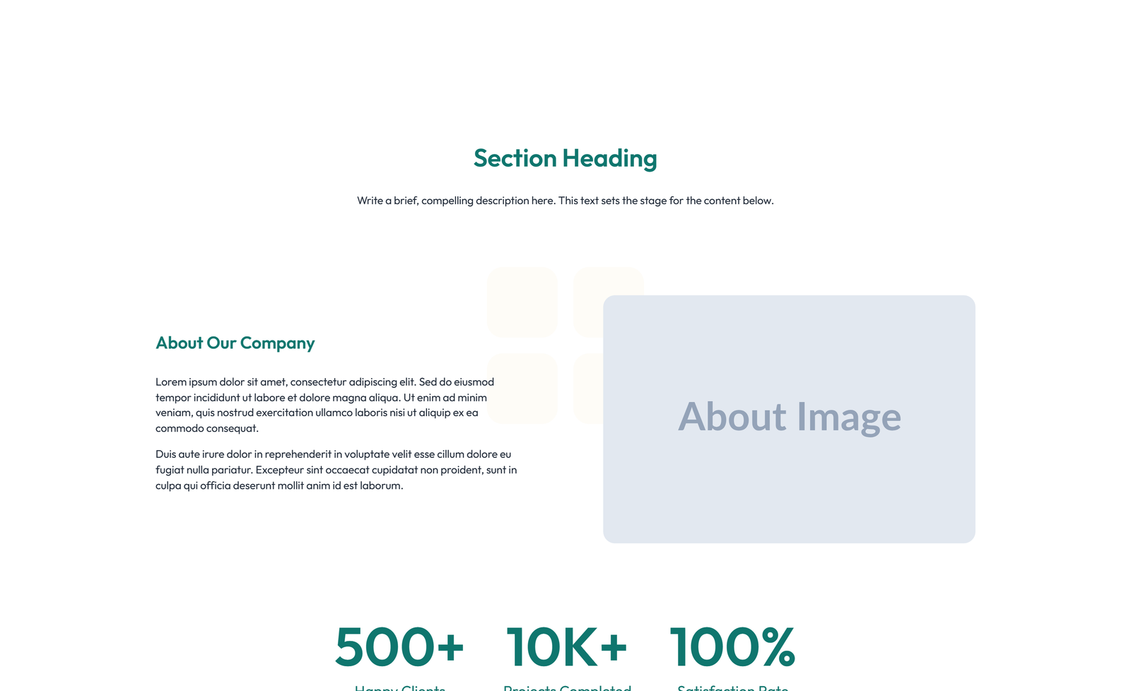 Split About with Image Left and Text and Icon-list Right 4 - Elementor component