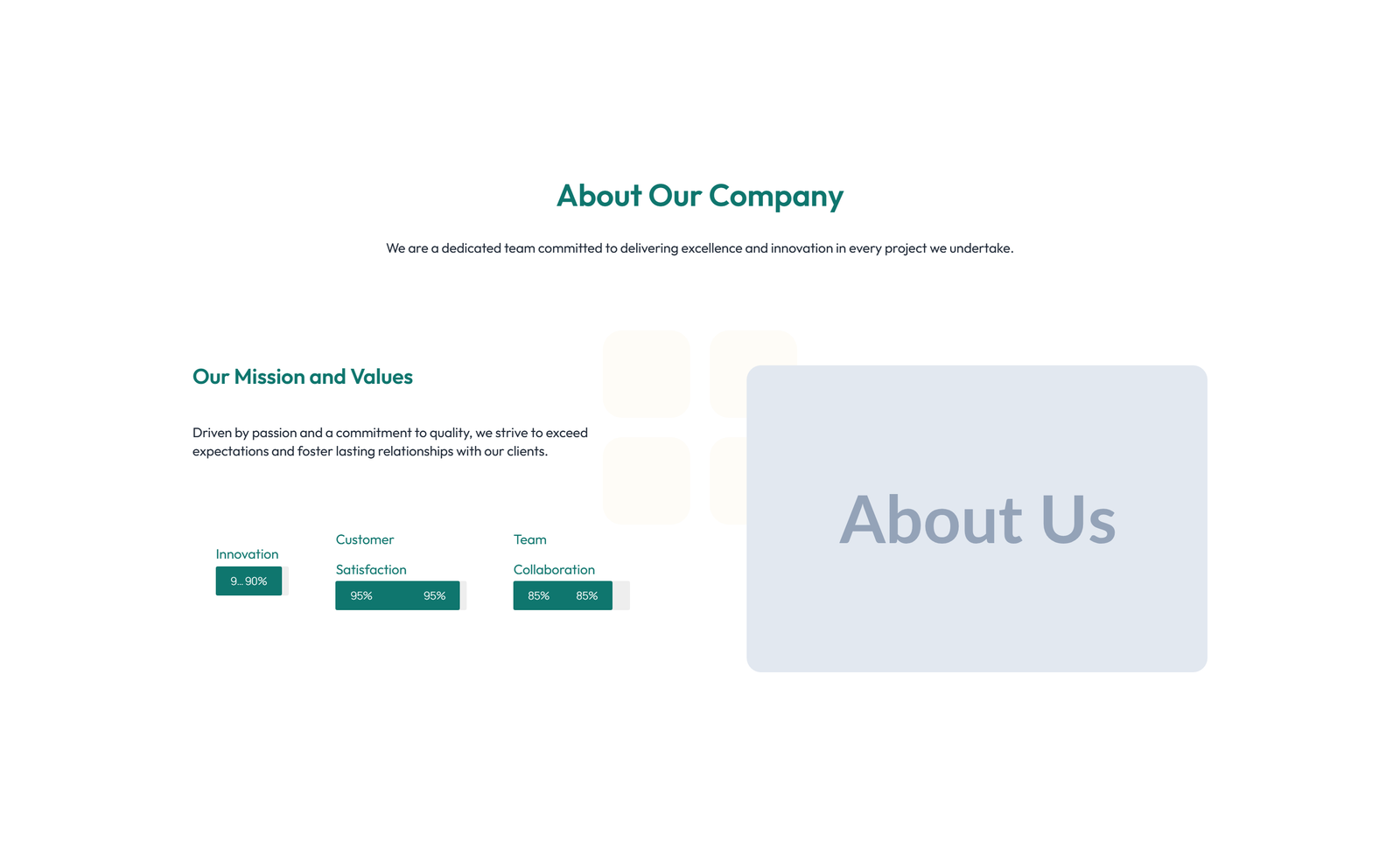 Split About with Text and CTA Left and Image Right 6 - Elementor component