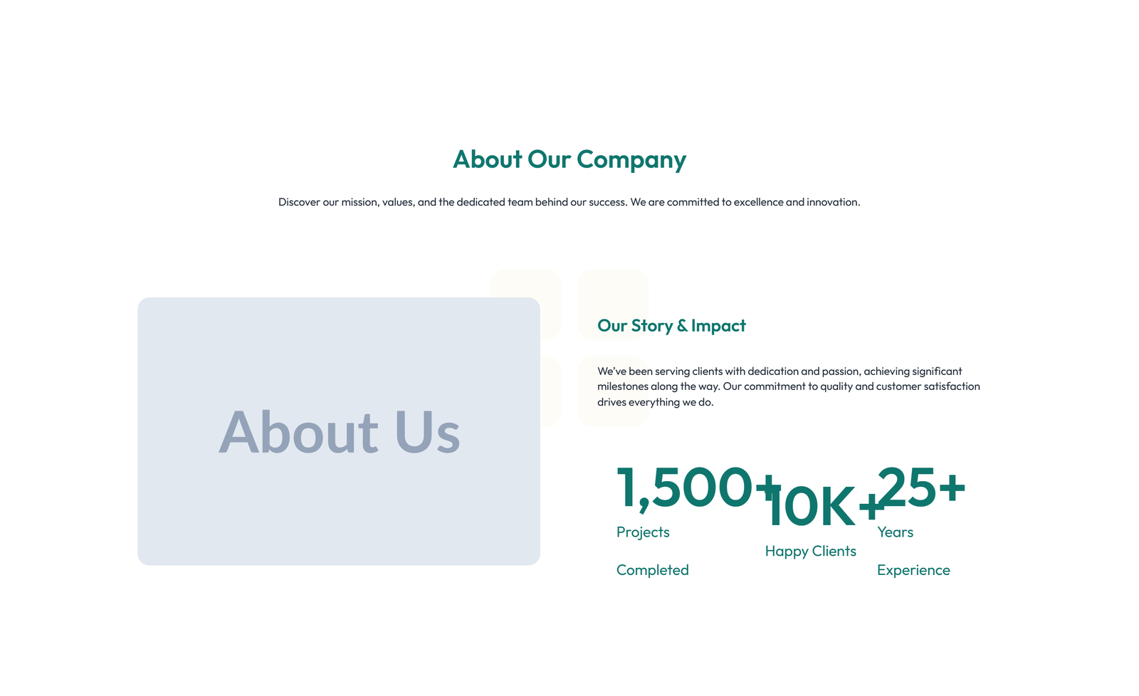 Split About with Text and CTA Left and Video Right 11 - Elementor component