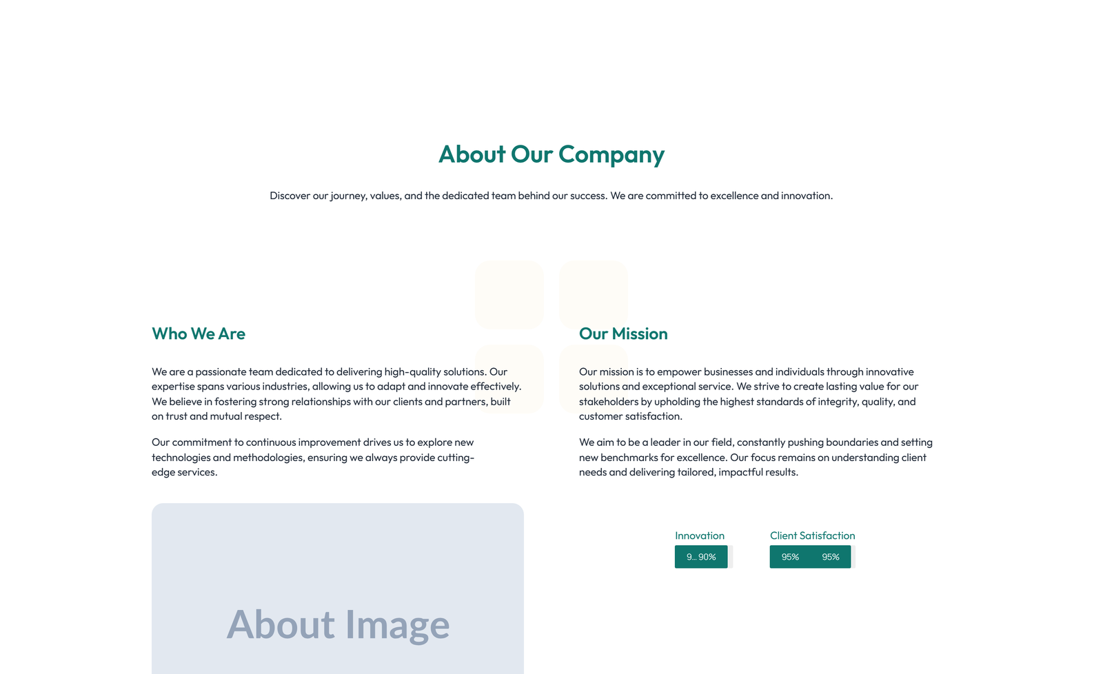 Split About with Text and CTA Left and Image Right 21 - Elementor component