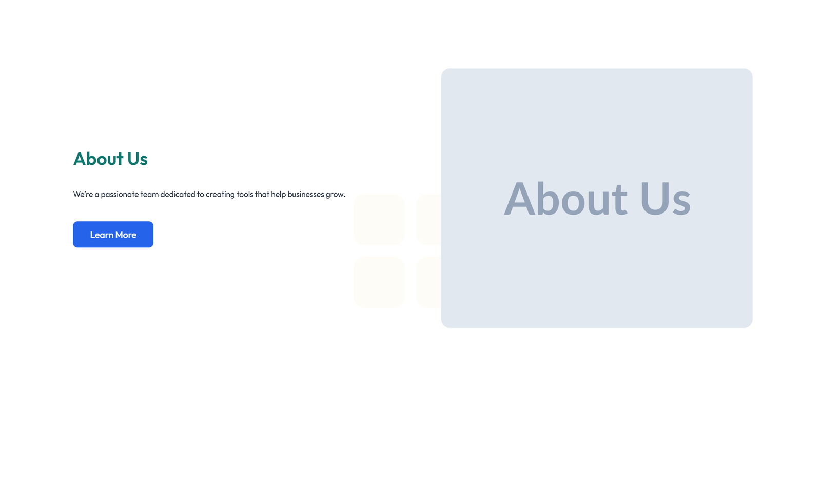 Split About with Text and CTA Left and Image Right 35 - Elementor component