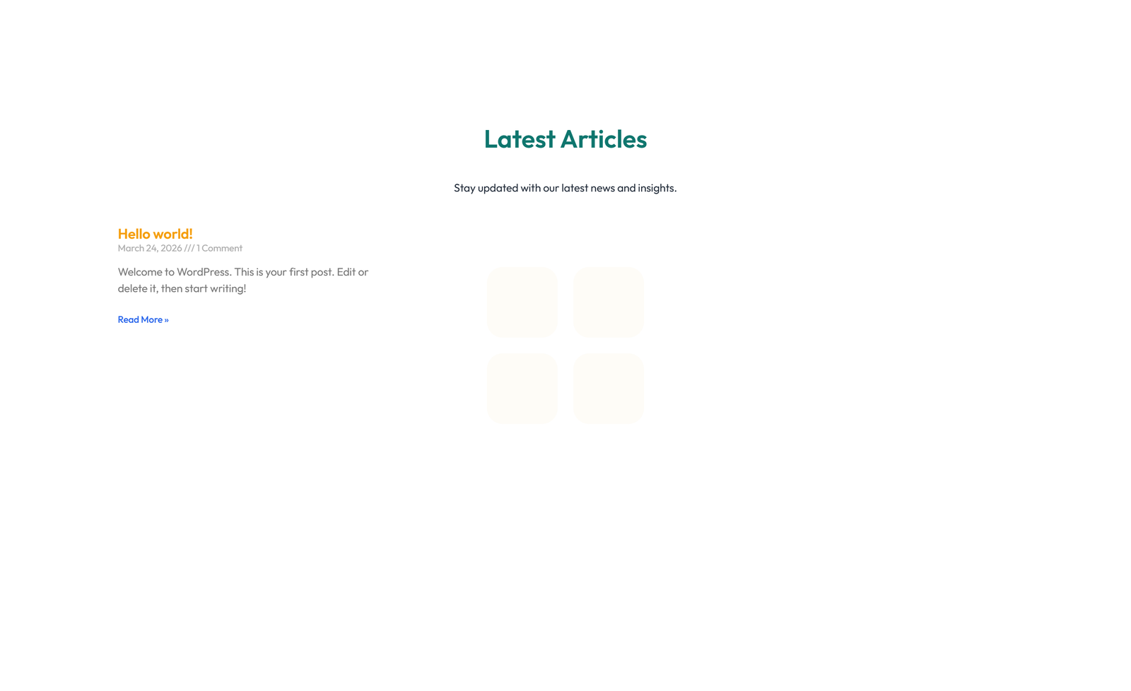 Screenshot of Blog Layout Style 4 4 - Elementor Blog / Articles component
