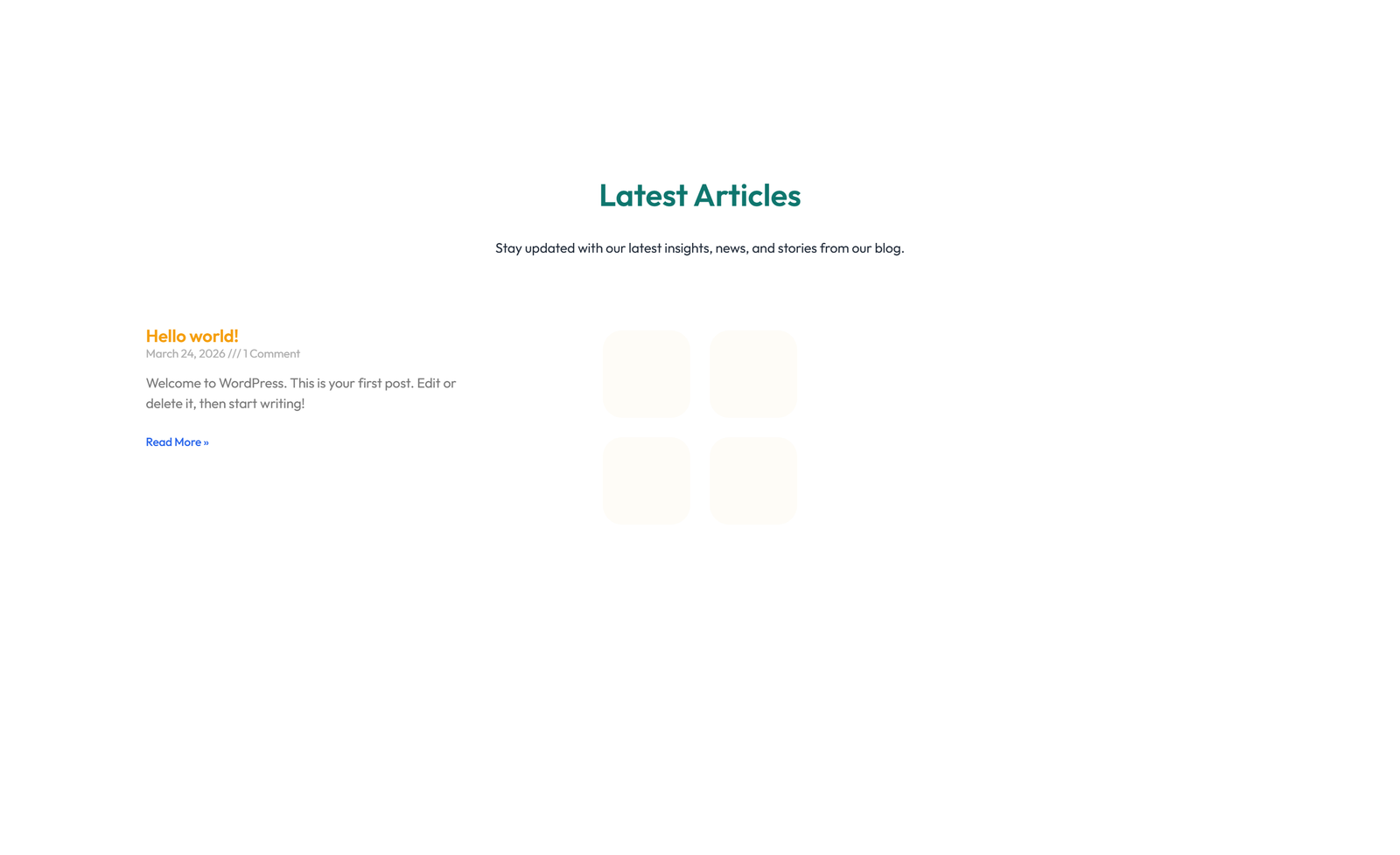 Screenshot of Blog Layout Style 4 5 - Elementor Blog / Articles component
