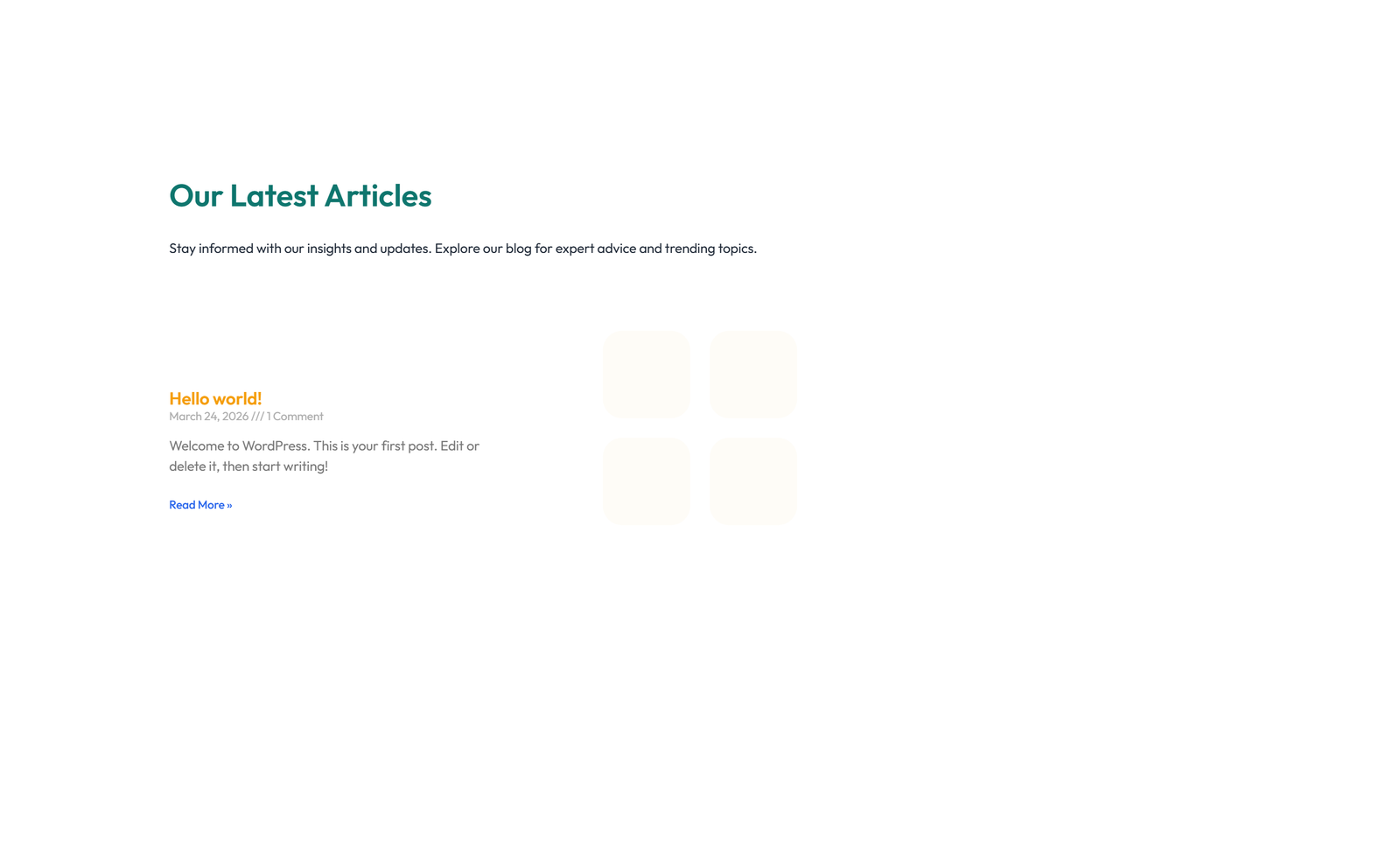 Screenshot of Blog Layout Style 5 5 - Elementor Blog / Articles component
