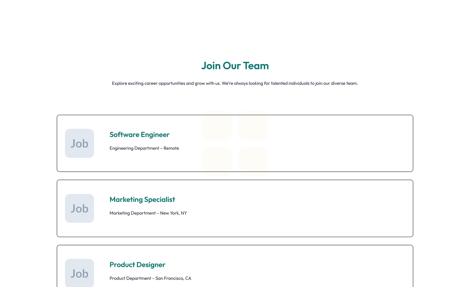 Careers Layout Style 2 5 - Elementor component
