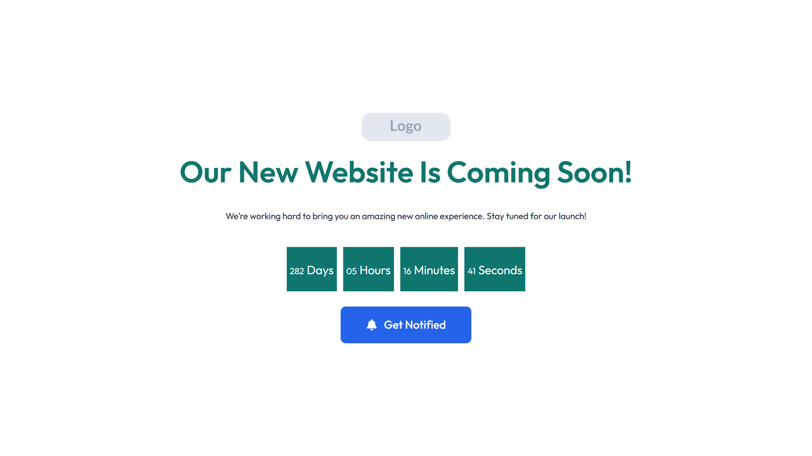 Coming Soon Design 5 - Elementor component