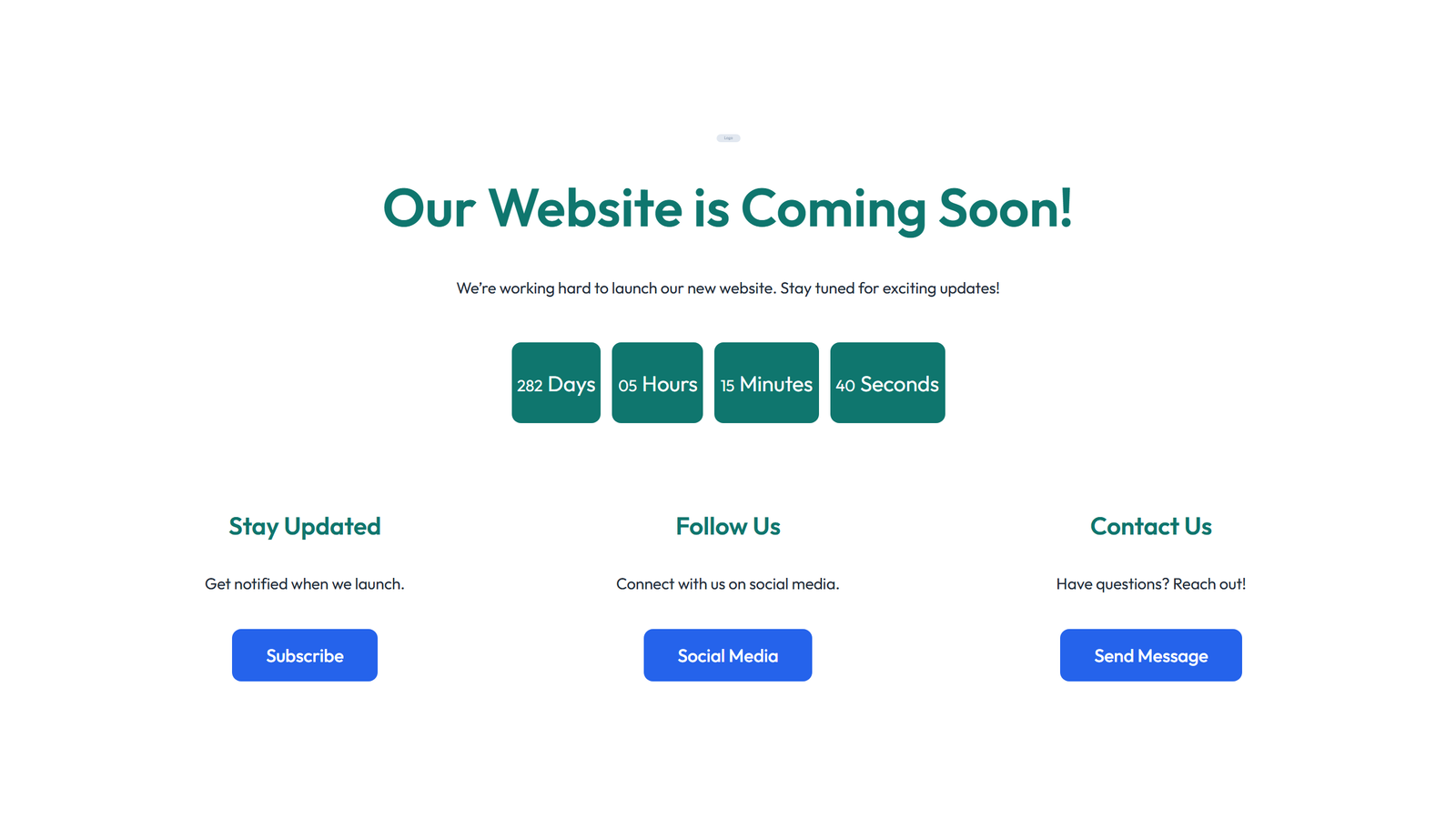 Coming Soon Design 3 2 - Elementor component