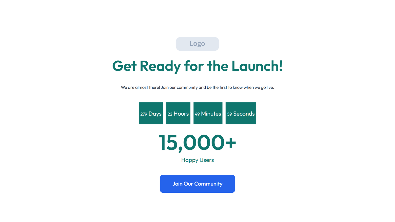 Coming Soon Design 1 3 - Elementor component