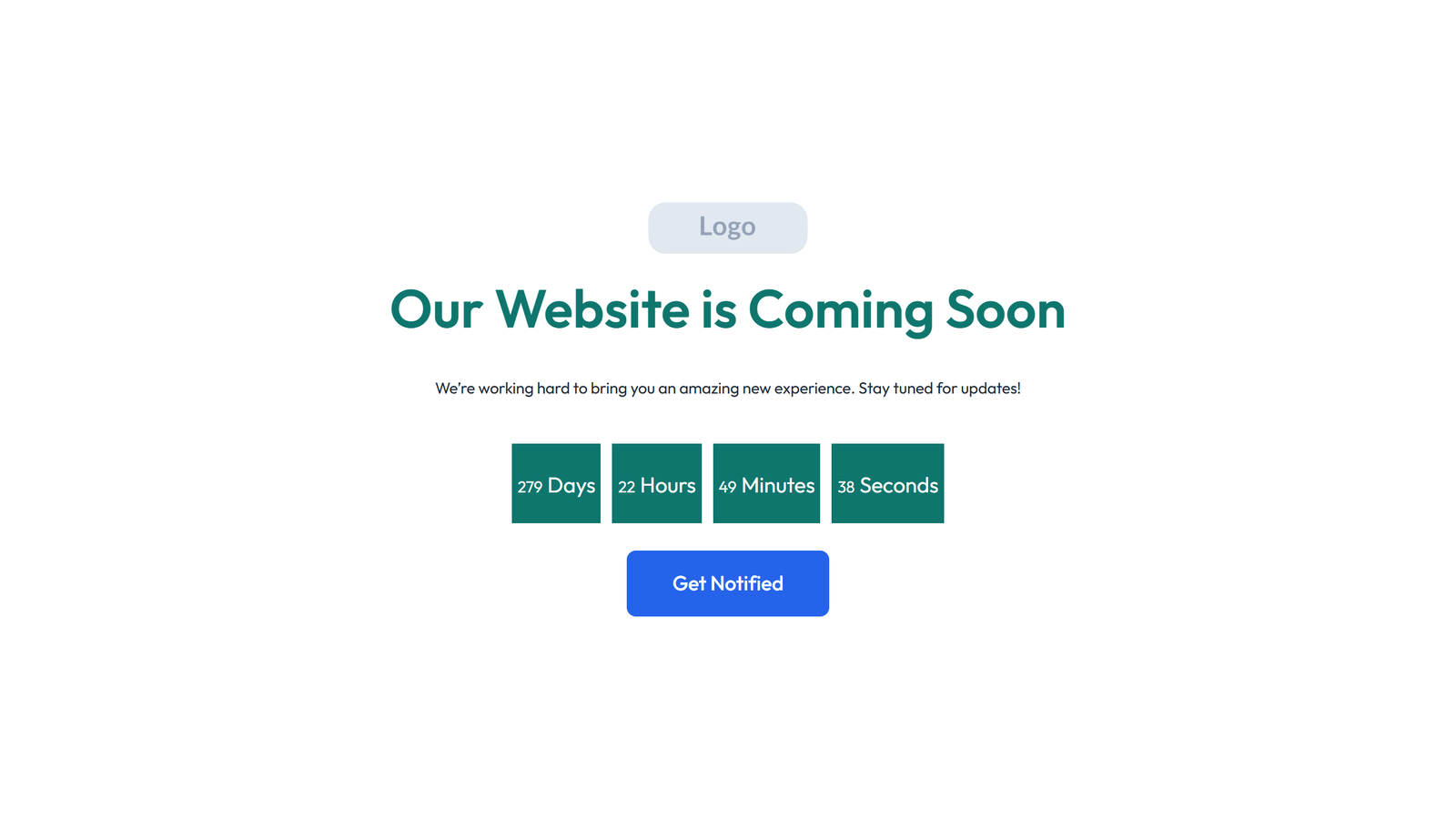 Coming Soon Design 3 3 - Elementor component