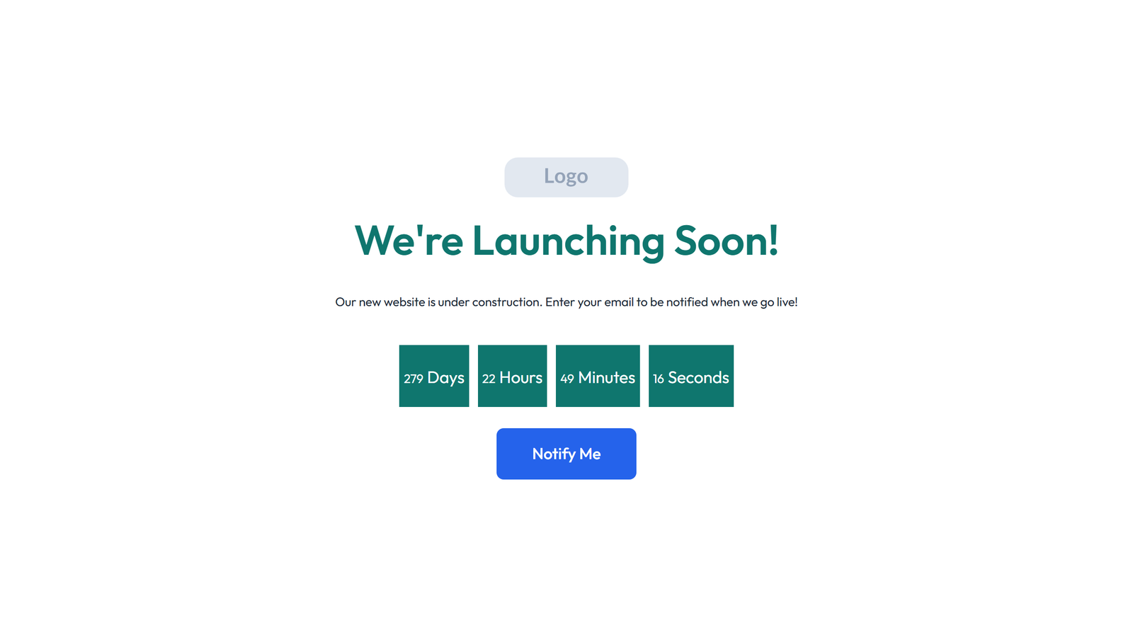 Coming Soon Design 5 3 - Elementor component