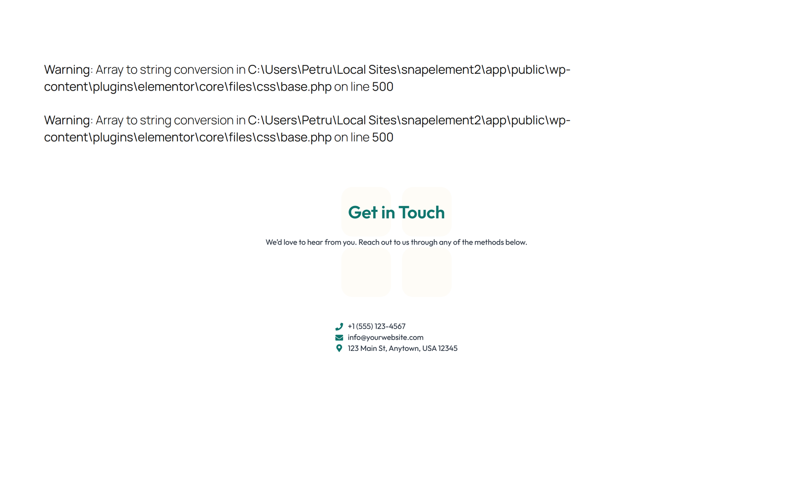 Split Contact with Info Left and Form Right 5 - Elementor component
