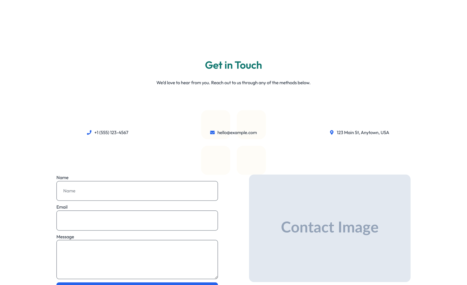 Split Contact with Info and Social Left and Map Right 8 - Elementor component