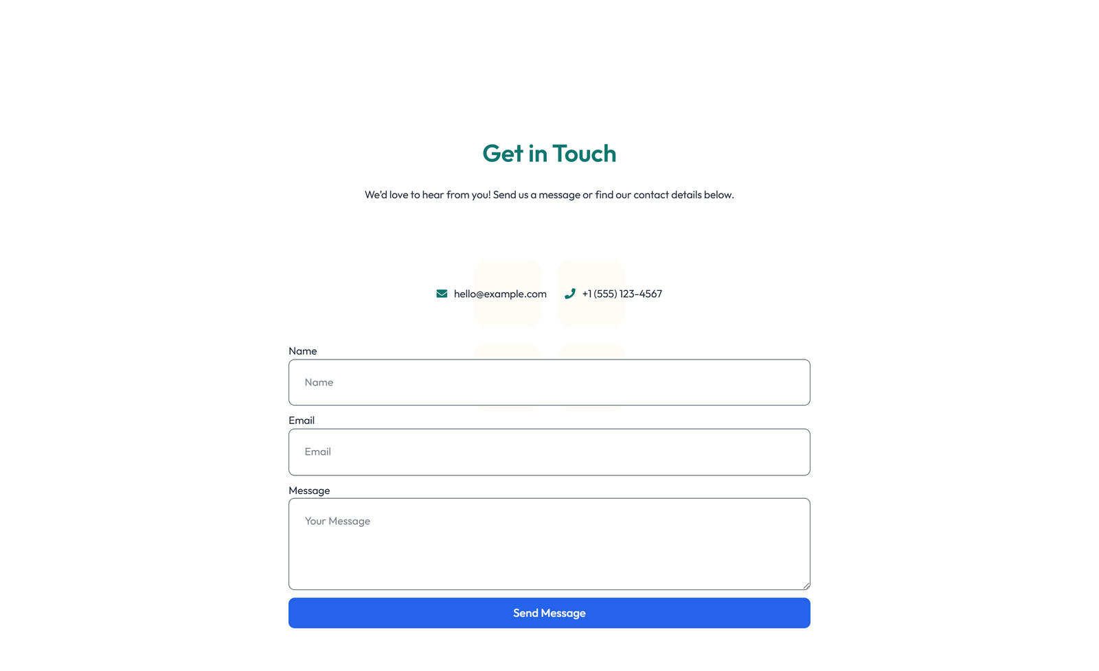 Screenshot of Split Contact with Info Left and Form Right 19 - Elementor Contact Sections component