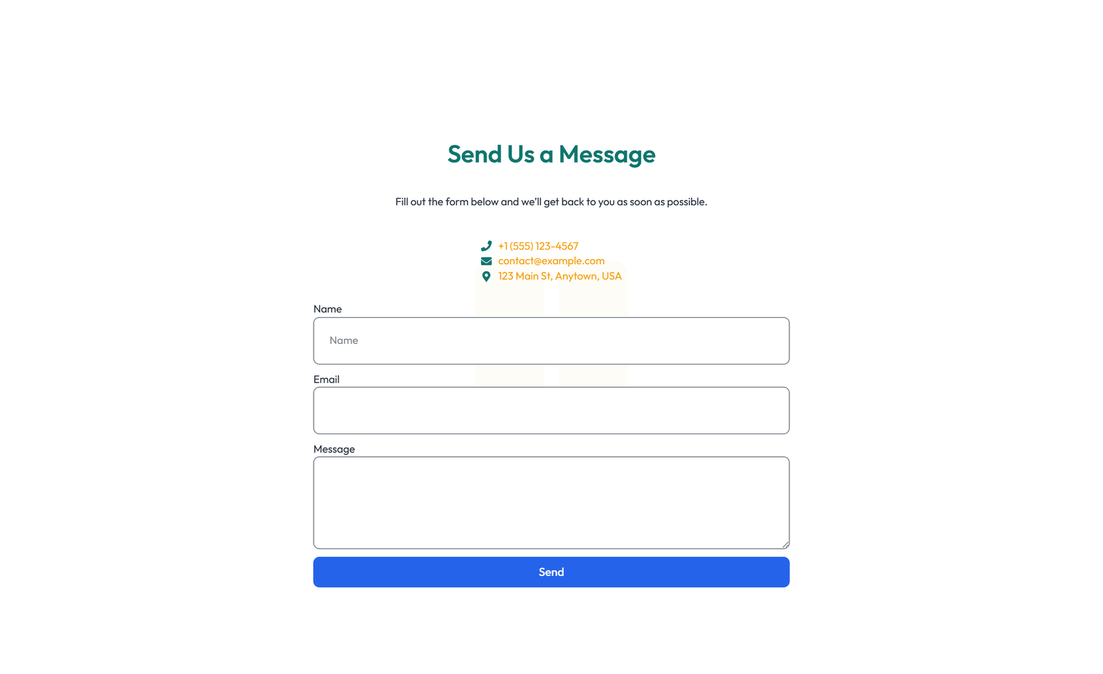 Screenshot of Split Contact with Info Left and Form Right 24 - Elementor Contact Sections component