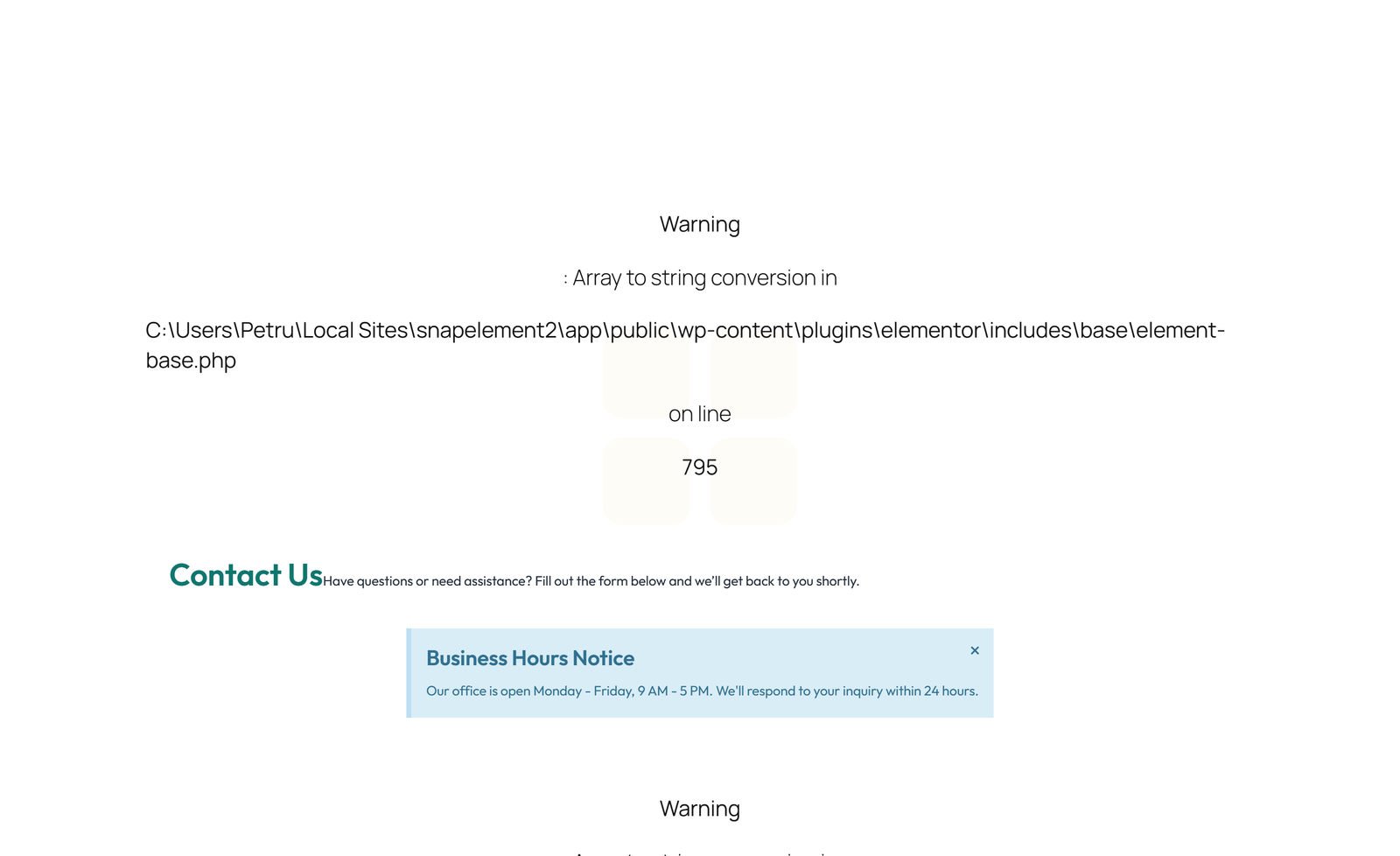 Split Contact with Info Left and Image Right 51 - Elementor component