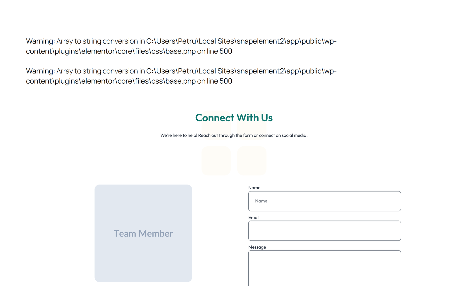 Split Contact with Info Left and Image Right 74 - Elementor component