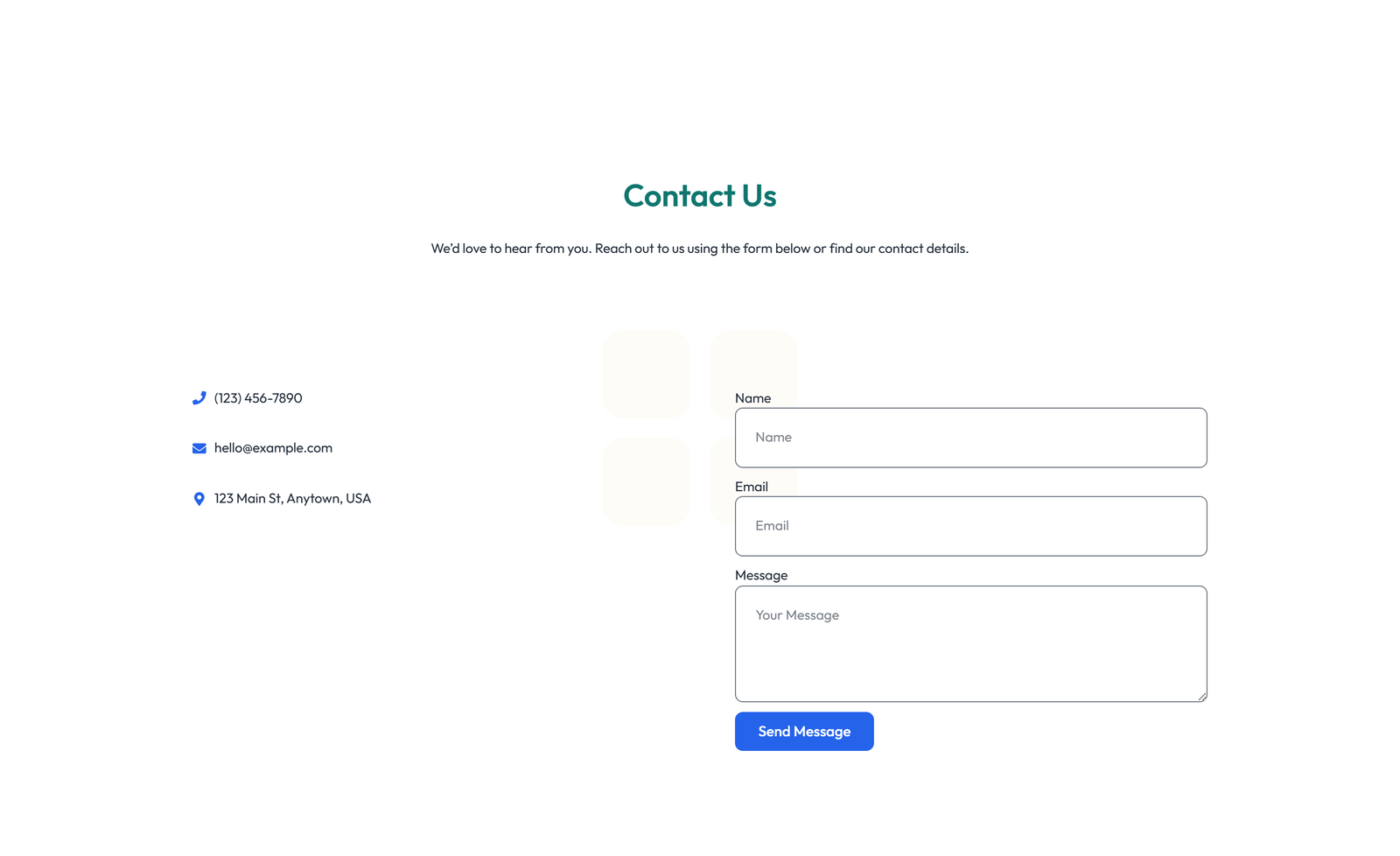 Screenshot of Split Contact with Info and Social Left and Map Right 82 - Elementor Contact Sections component