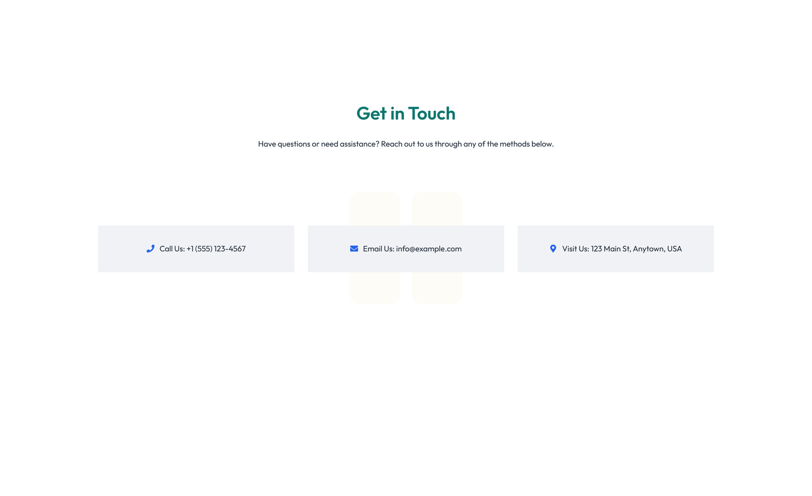 Screenshot of Split Contact with Info Left and Image Right 82 - Elementor Contact Sections component