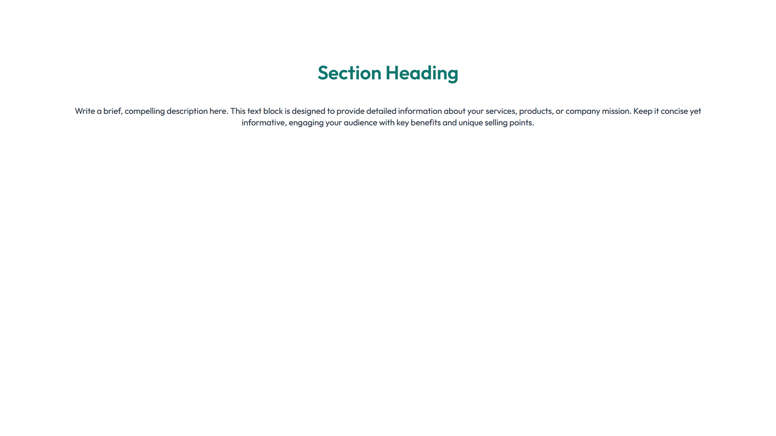 Screenshot of Content Layout Style 1 - Elementor Content / Text Blocks component