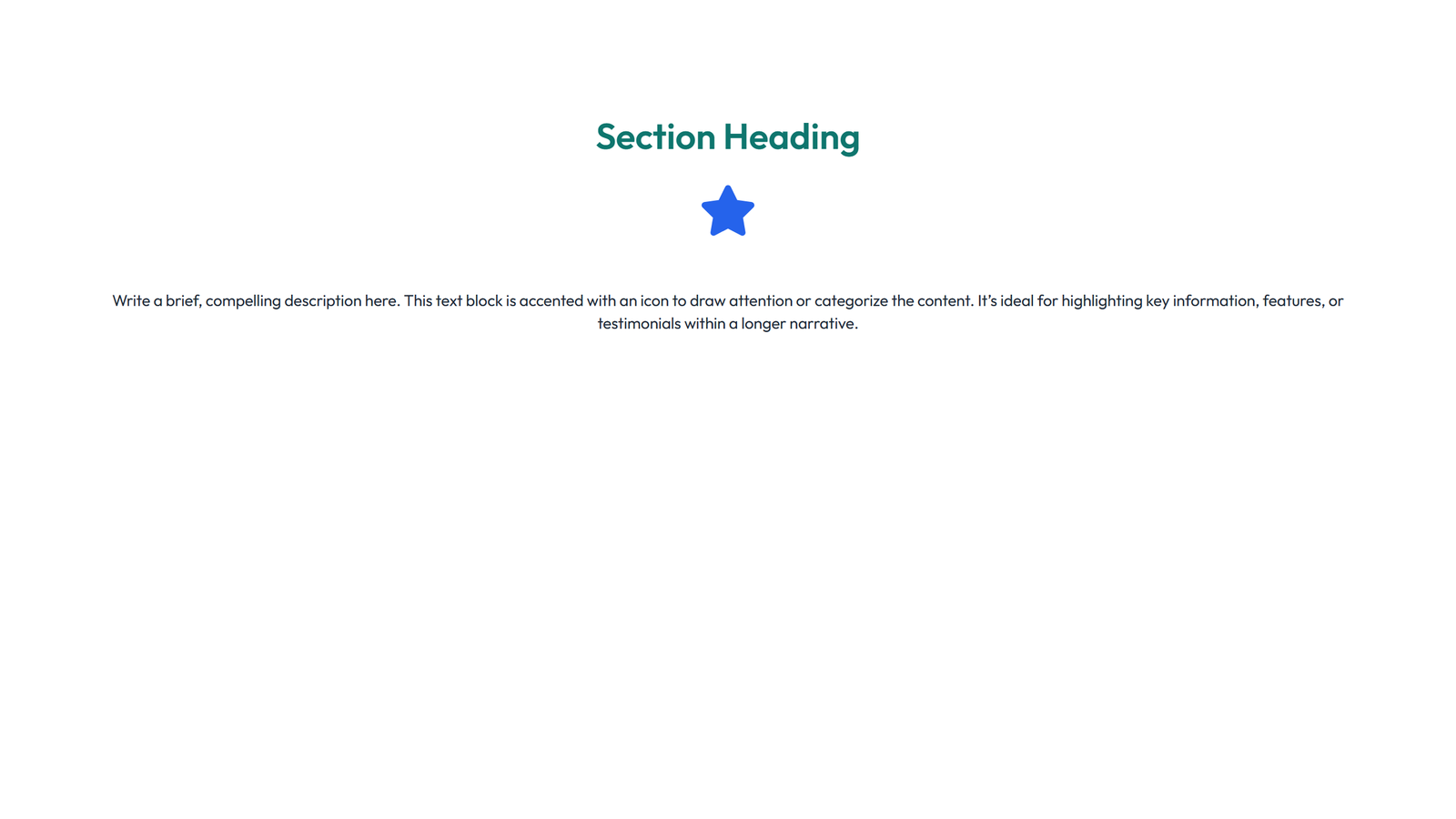 Screenshot of Content Layout Style 5 - Elementor Content / Text Blocks component