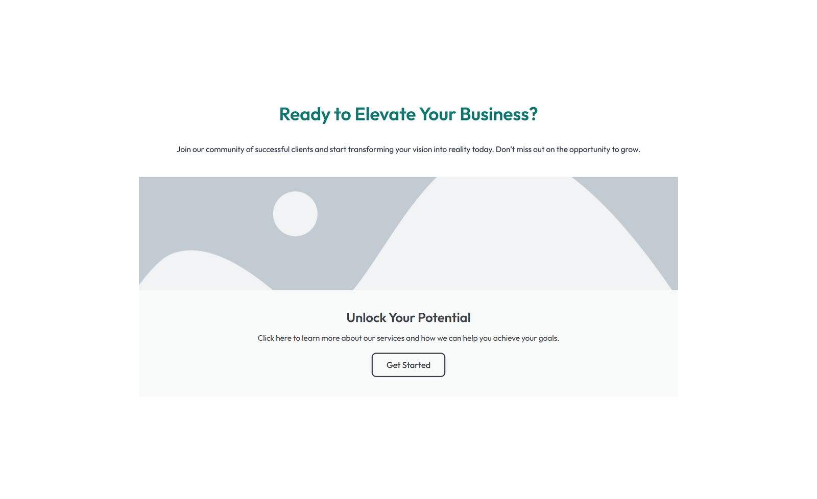 Centered Call to Action with Heading, Subtitle, CTA 2 - Elementor component