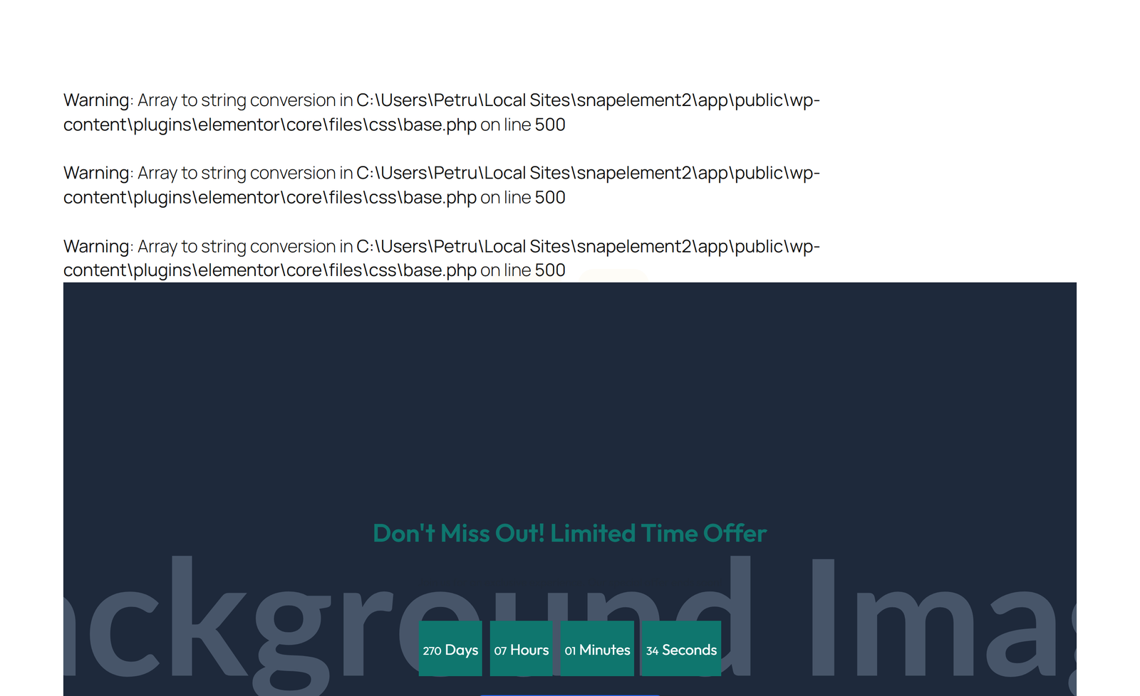 Centered Call to Action with Heading, Two CTA Buttons 11 - Elementor component