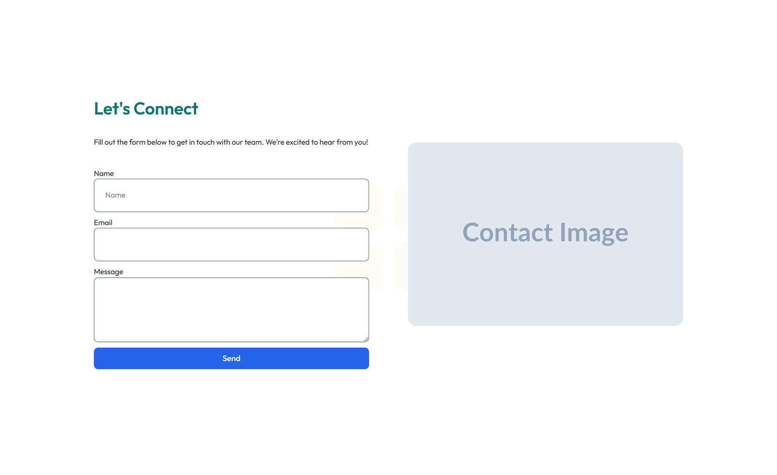 Split Call to Action with Text Left and Image Right 15 - Elementor component