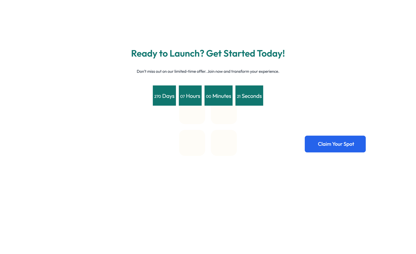 Screenshot of Centered Call to Action with Heading, Two CTA Buttons 16 - Elementor CTA Sections component