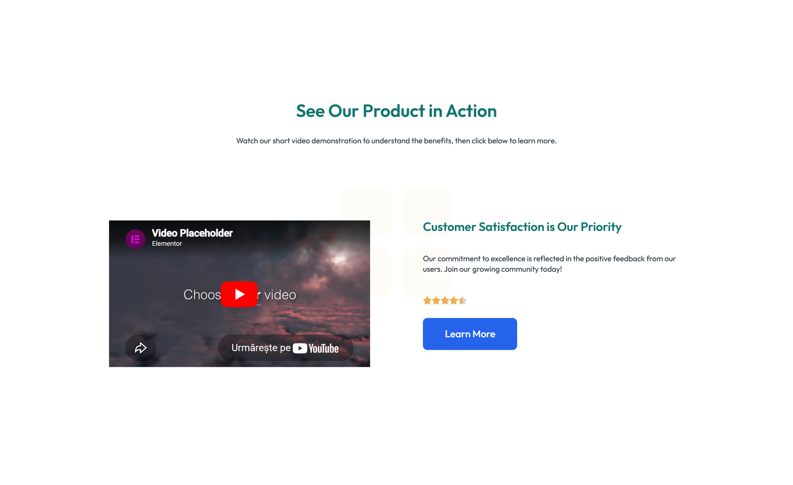 Centered Call to Action with Heading, Two CTA Buttons 35 - Elementor component