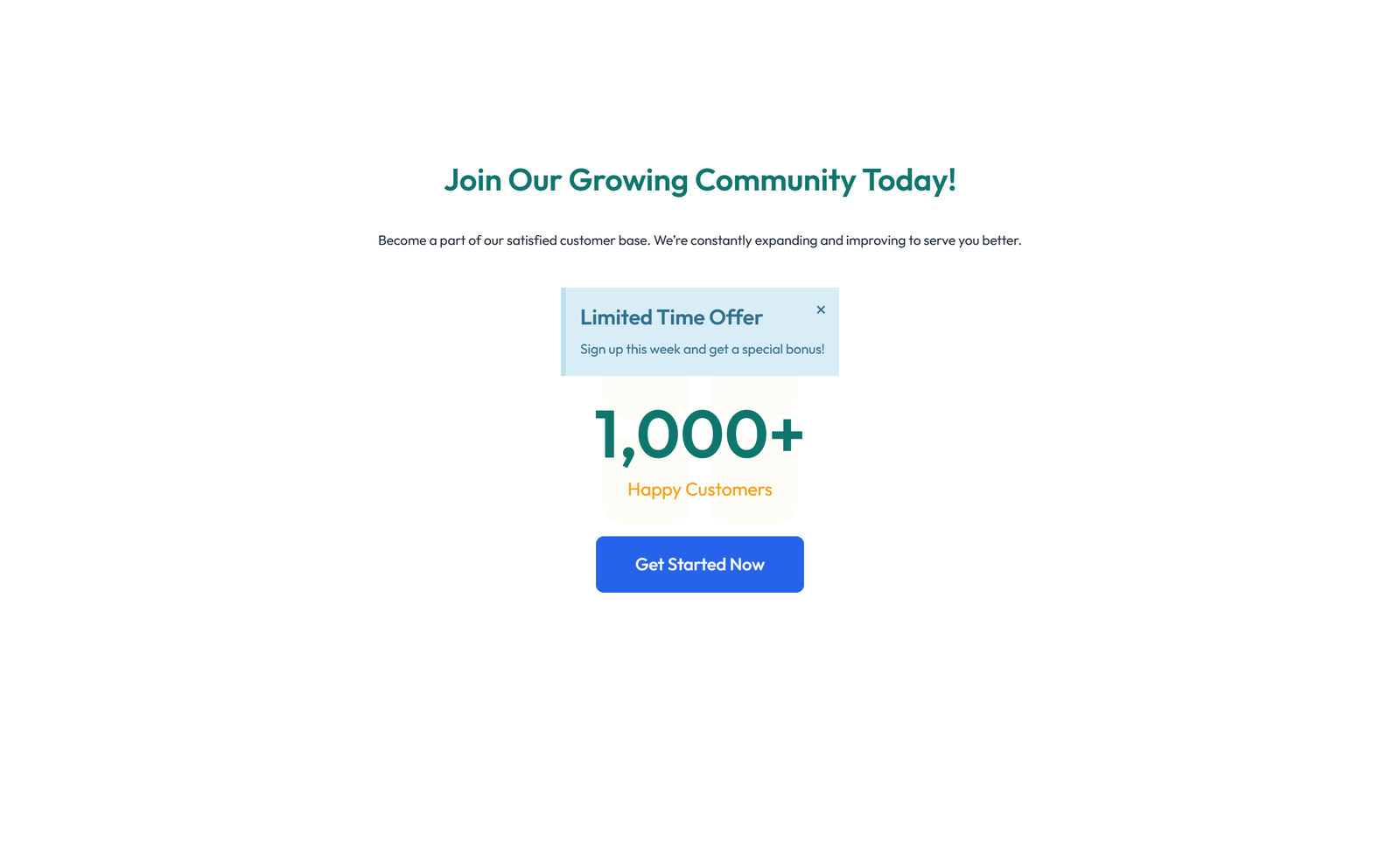 Screenshot of Call to Action with Bar: Icon, Text, CTA 38 - Elementor CTA Sections component