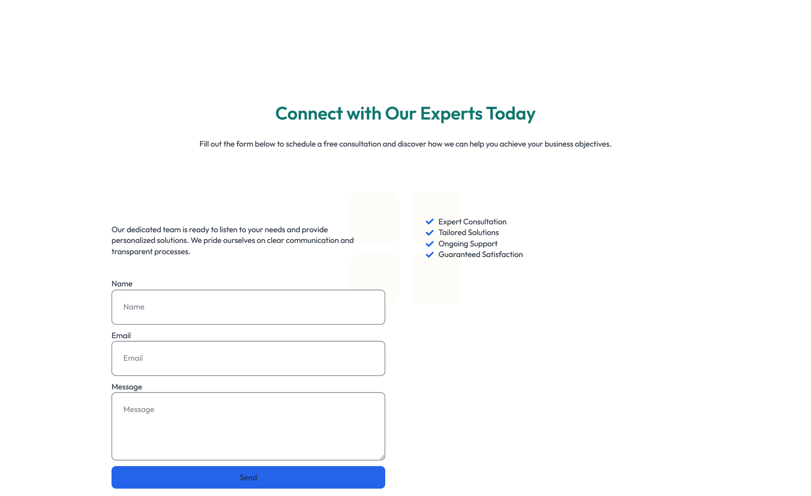 Screenshot of Split Call to Action with Text and Benefits List and 41 - Elementor CTA Sections component