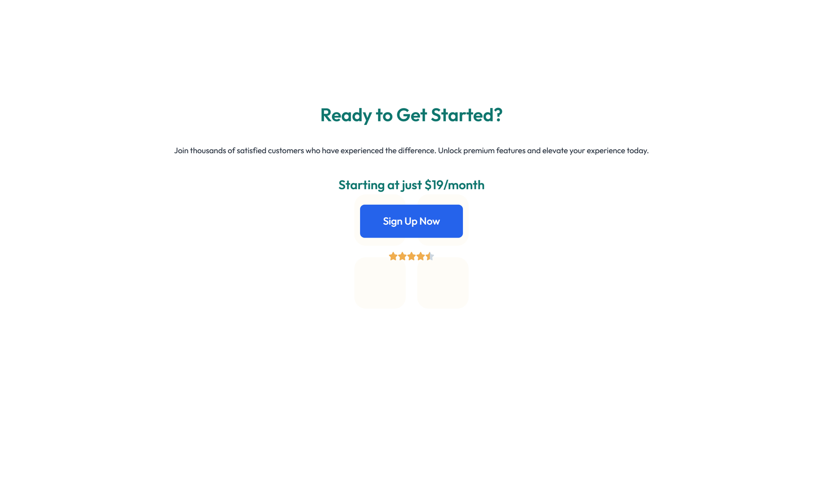 Screenshot of Split Call to Action with Text and Benefits List and 53 - Elementor CTA Sections component