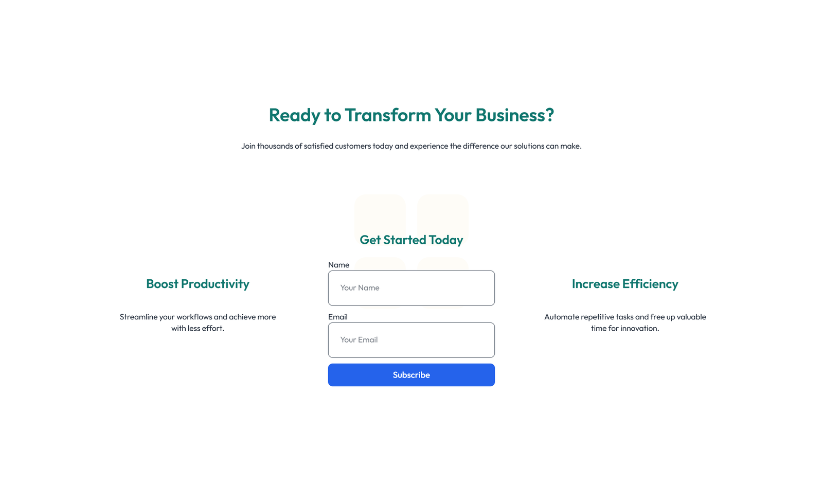 Screenshot of Split Call to Action with Text and Benefits List and 56 - Elementor CTA Sections component