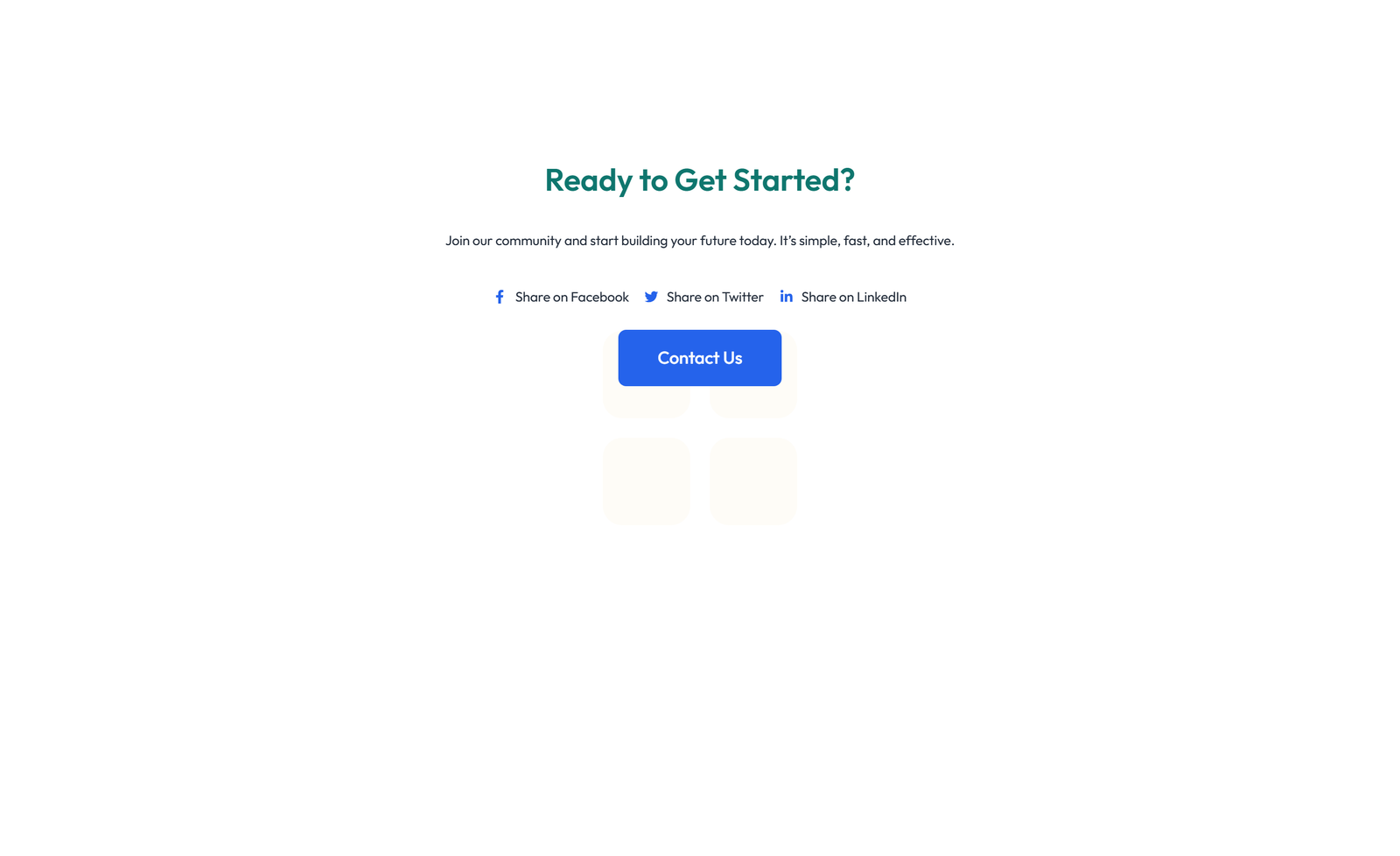 Screenshot of Centered Call to Action with Heading, Subtitle, CTA 59 - Elementor CTA Sections component