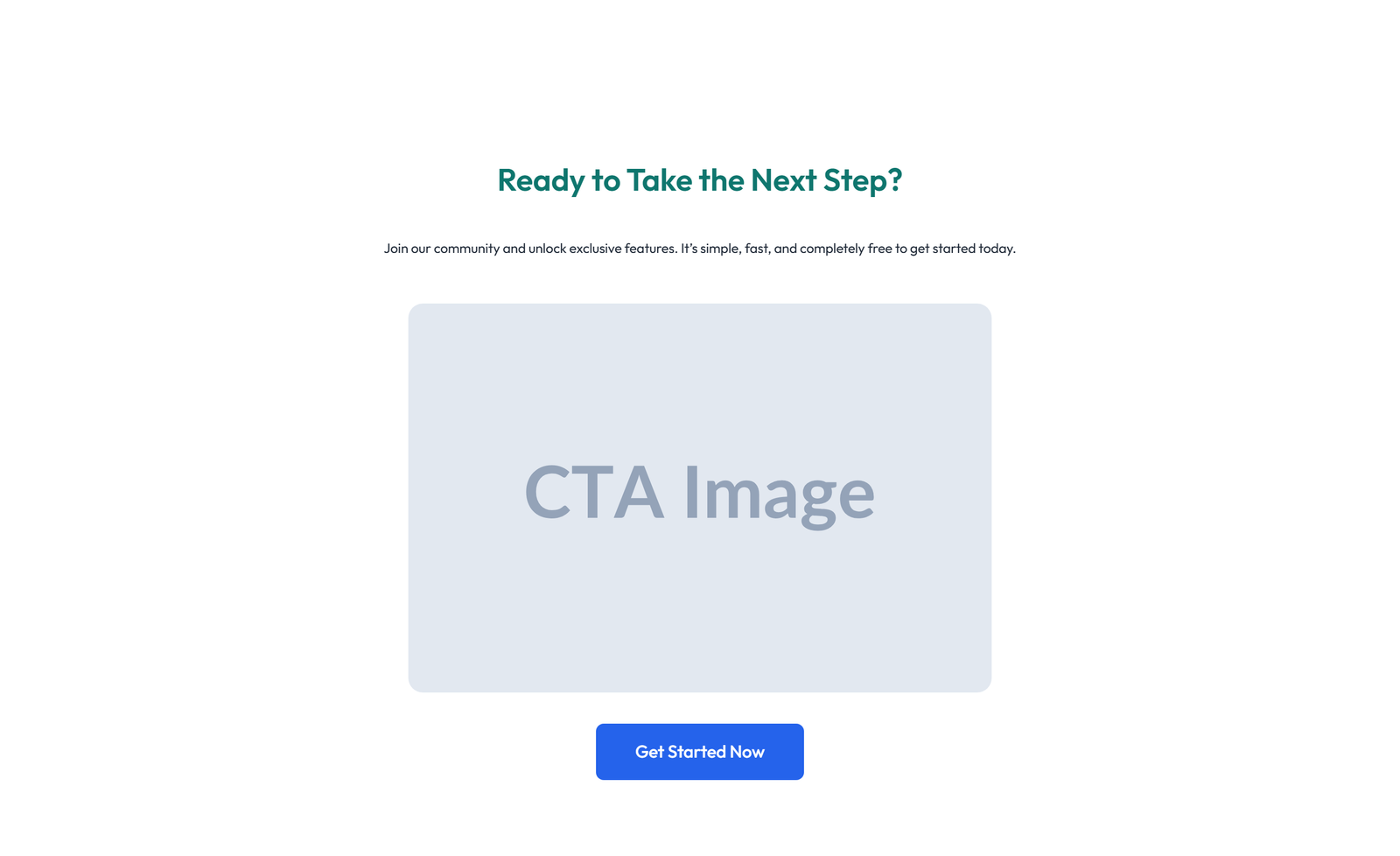 Centered Call to Action with Heading, Two CTA Buttons 59 - Elementor component
