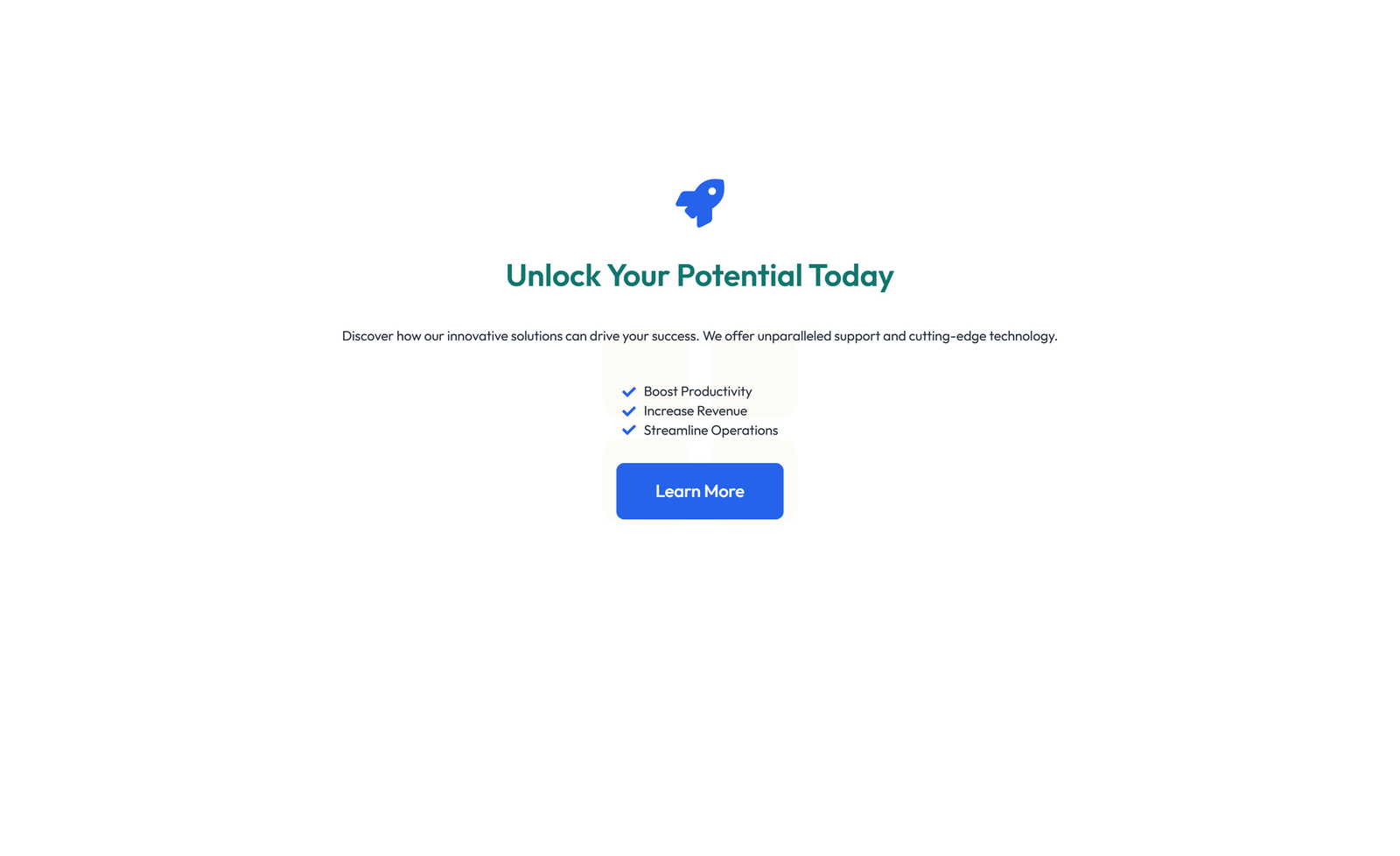 Screenshot of Centered Call to Action with Heading, Subtitle, CTA, Note 60 - Elementor CTA Sections component