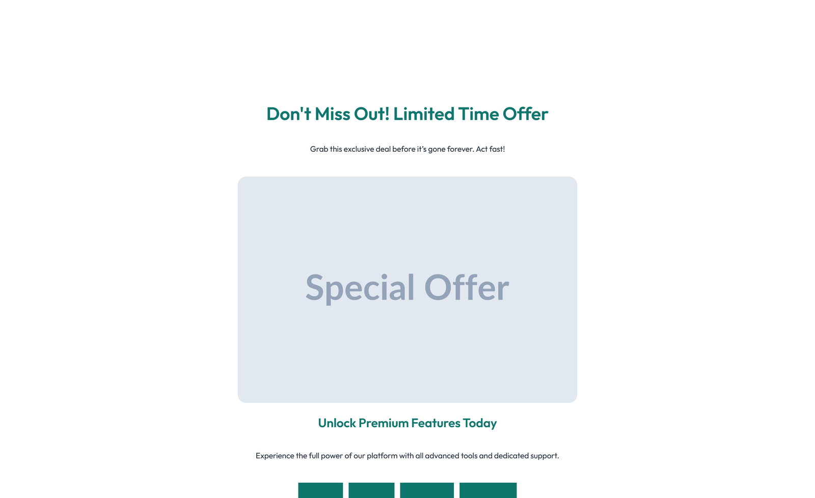 Centered Call to Action with Heading, Two CTA Buttons 61 - Elementor component