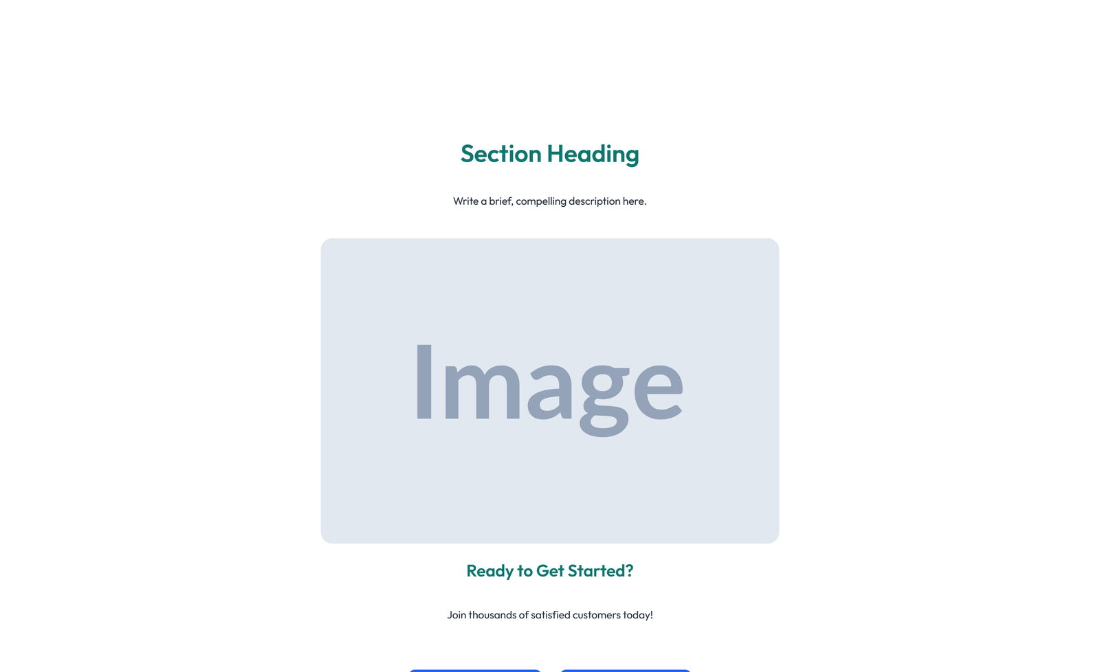 Split Call to Action with Text Left and Image Right 62 - Elementor component