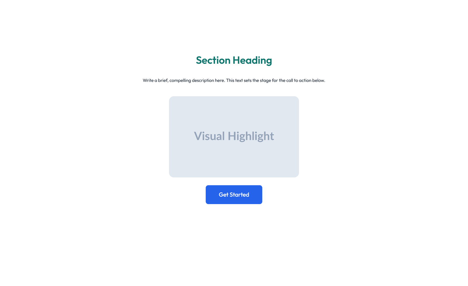 Centered Call to Action with Heading, Two CTA Buttons 64 - Elementor component