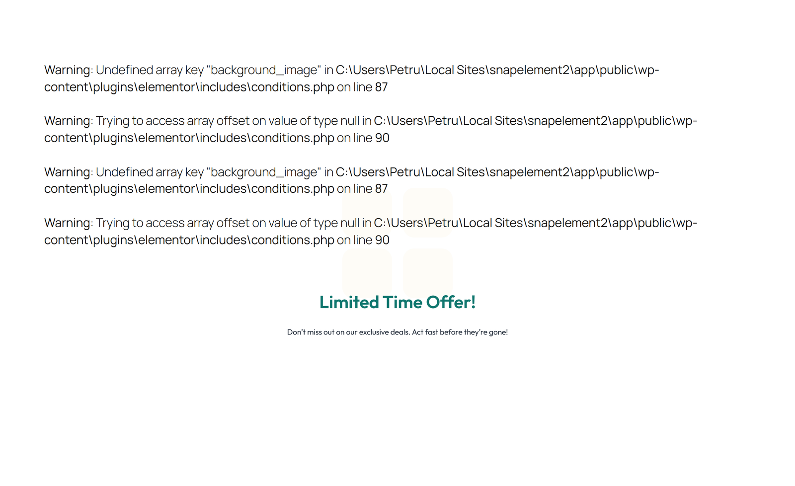Centered Call to Action with Heading, Two CTA Buttons 66 - Elementor component
