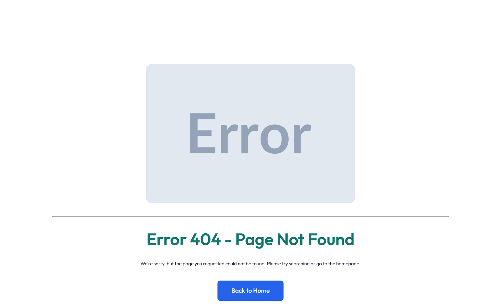 Error Page Design 1 5 - Elementor component