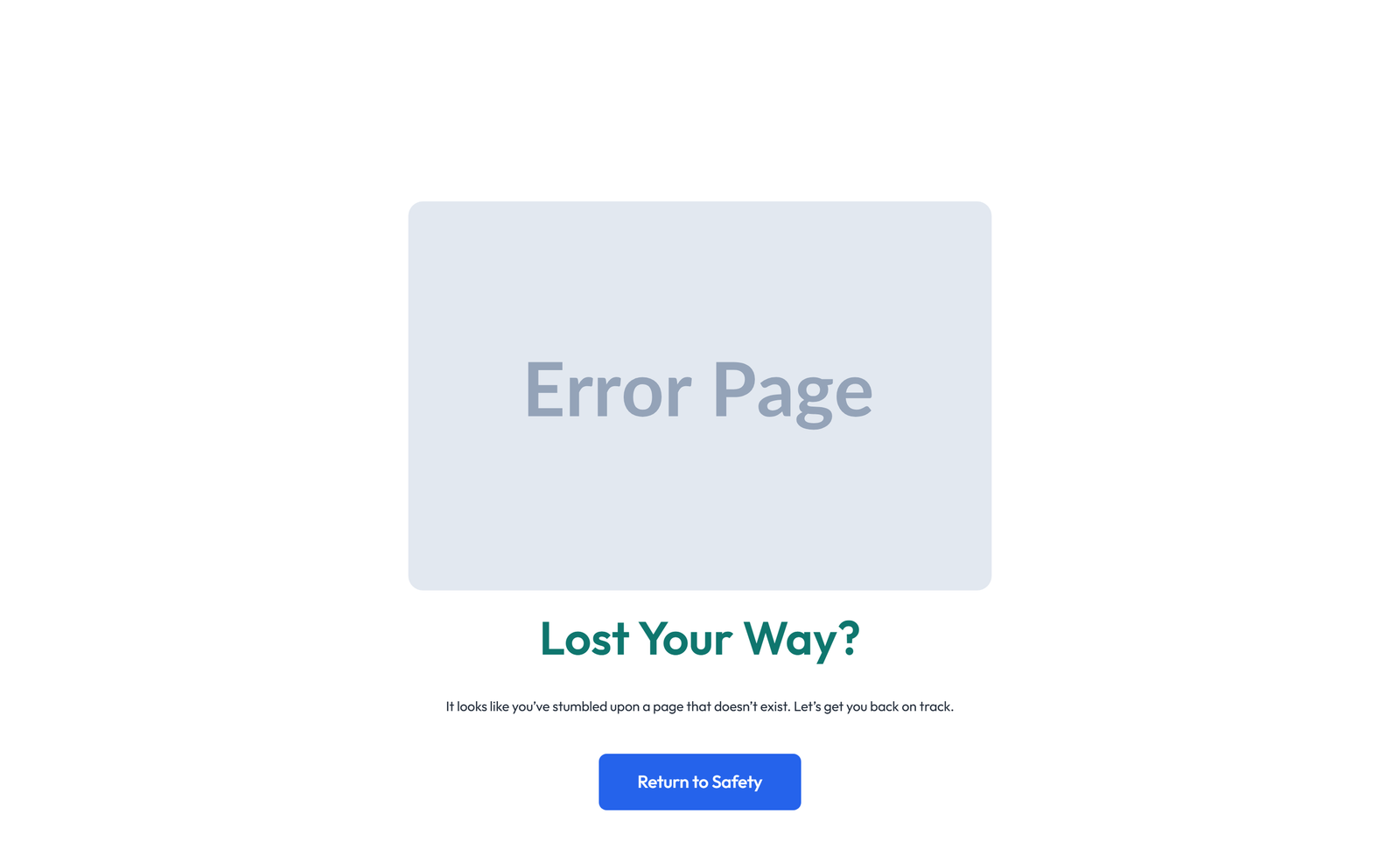 Error Page Design 4 5 - Elementor component