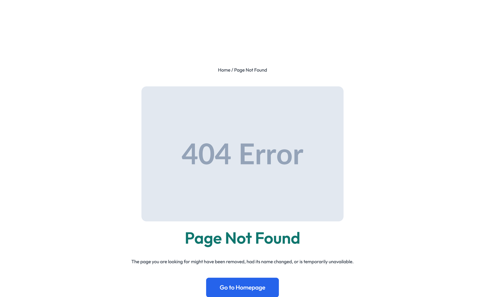 Error Page Design 6 7 - Elementor component