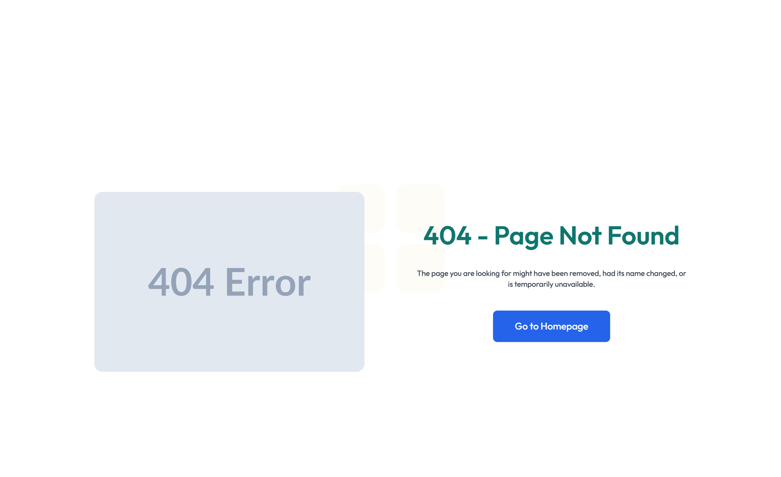 Error Page Design 3 8 - Elementor component