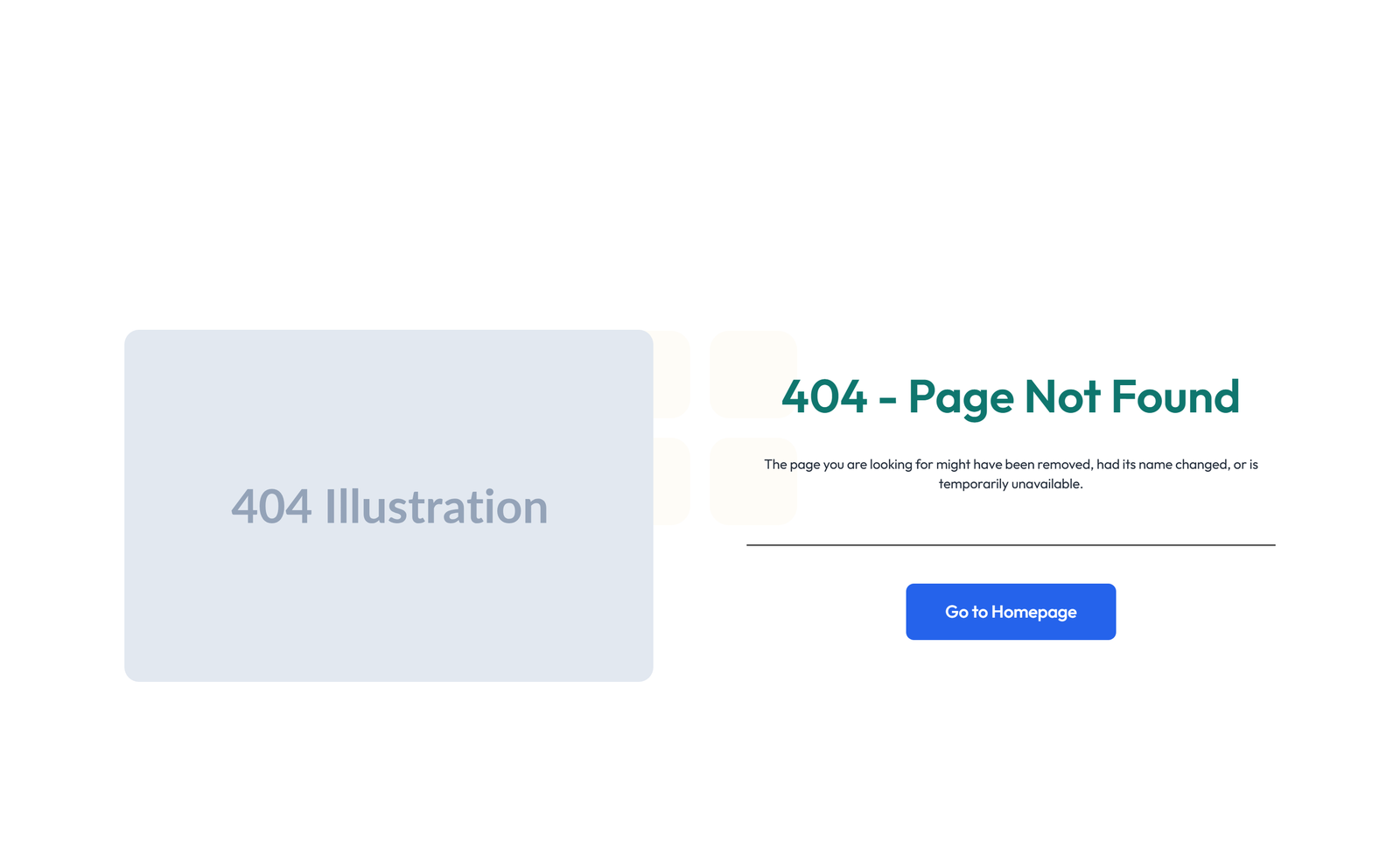 Error Page Design 5 8 - Elementor component