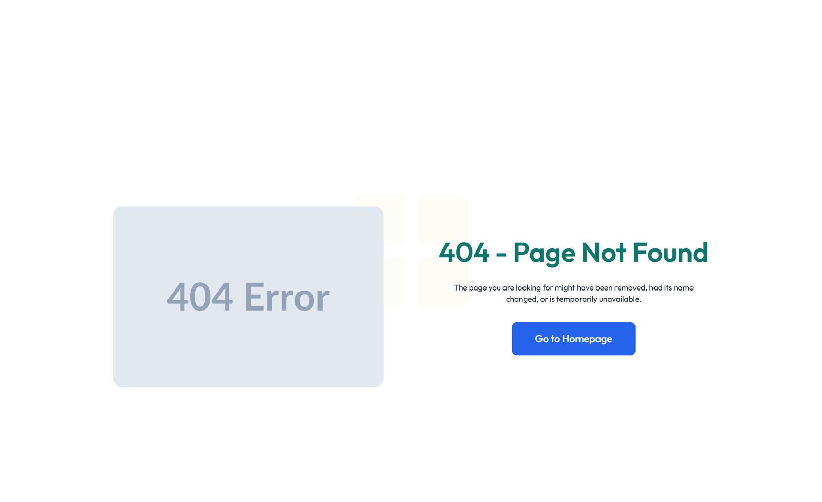 Error Page Design 2 9 - Elementor component