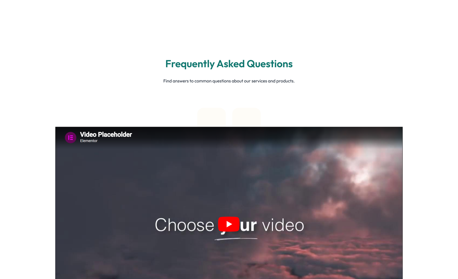 Centered FAQ with Accordion, Follow-up CTA 80 - Elementor component