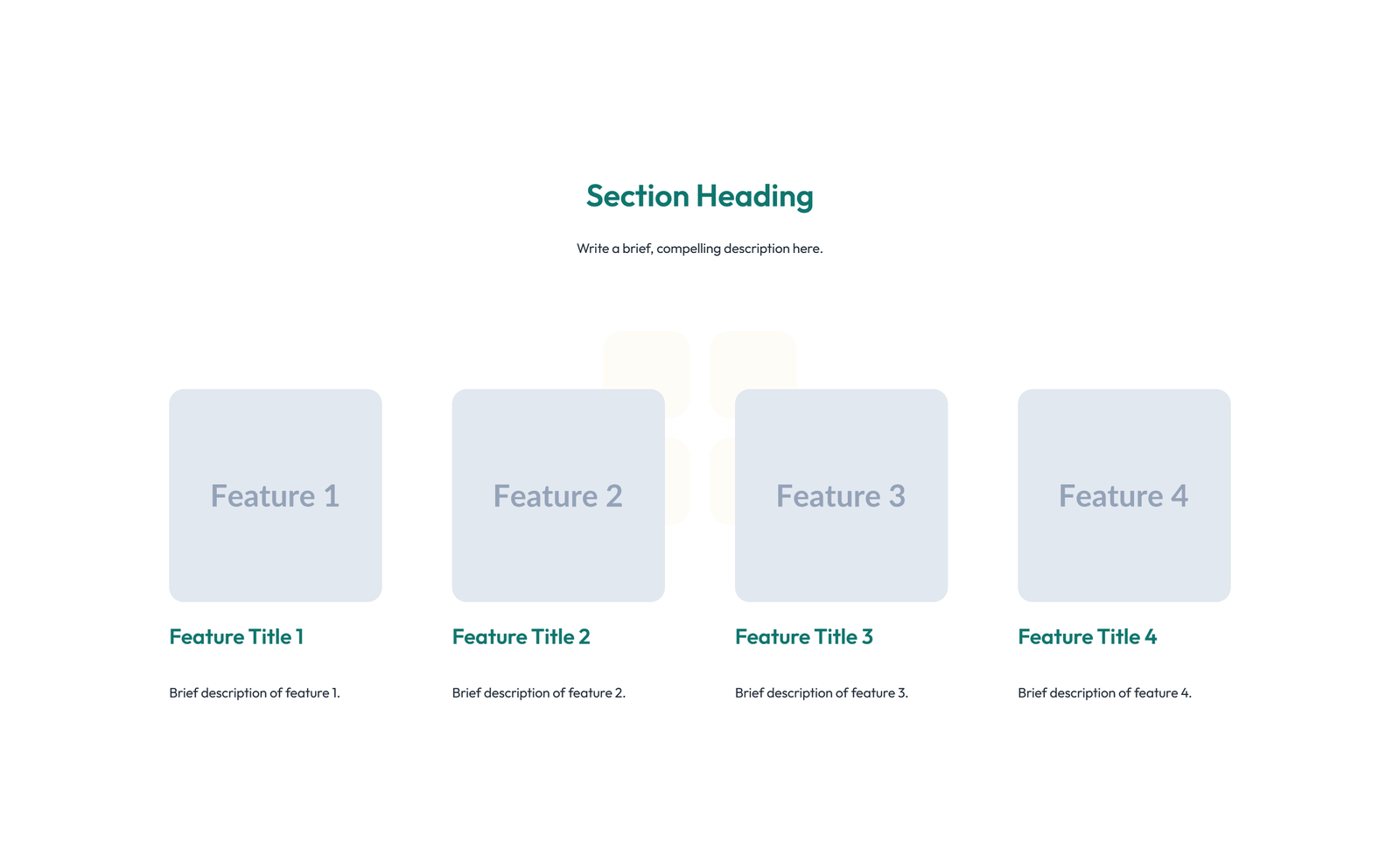 Feature Grid with 3-column Icon, Title, Text Cards 15 - Elementor component