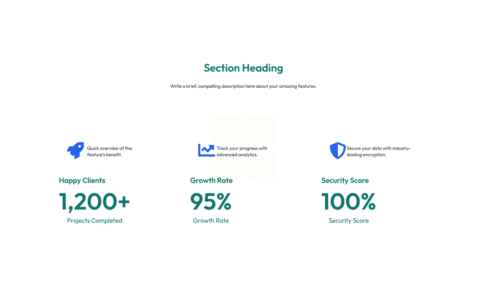 Screenshot of Feature Grid with 2-column Image, Title, Text Cards 18 - Elementor Feature Sections component