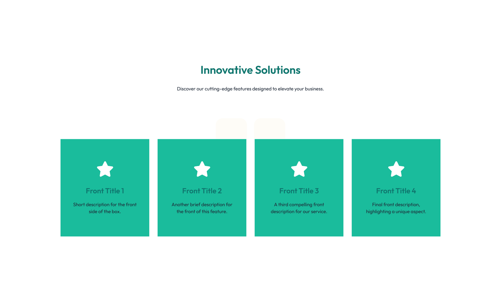 Feature Grid with 4-column Icon-box Cards 20 - Elementor component